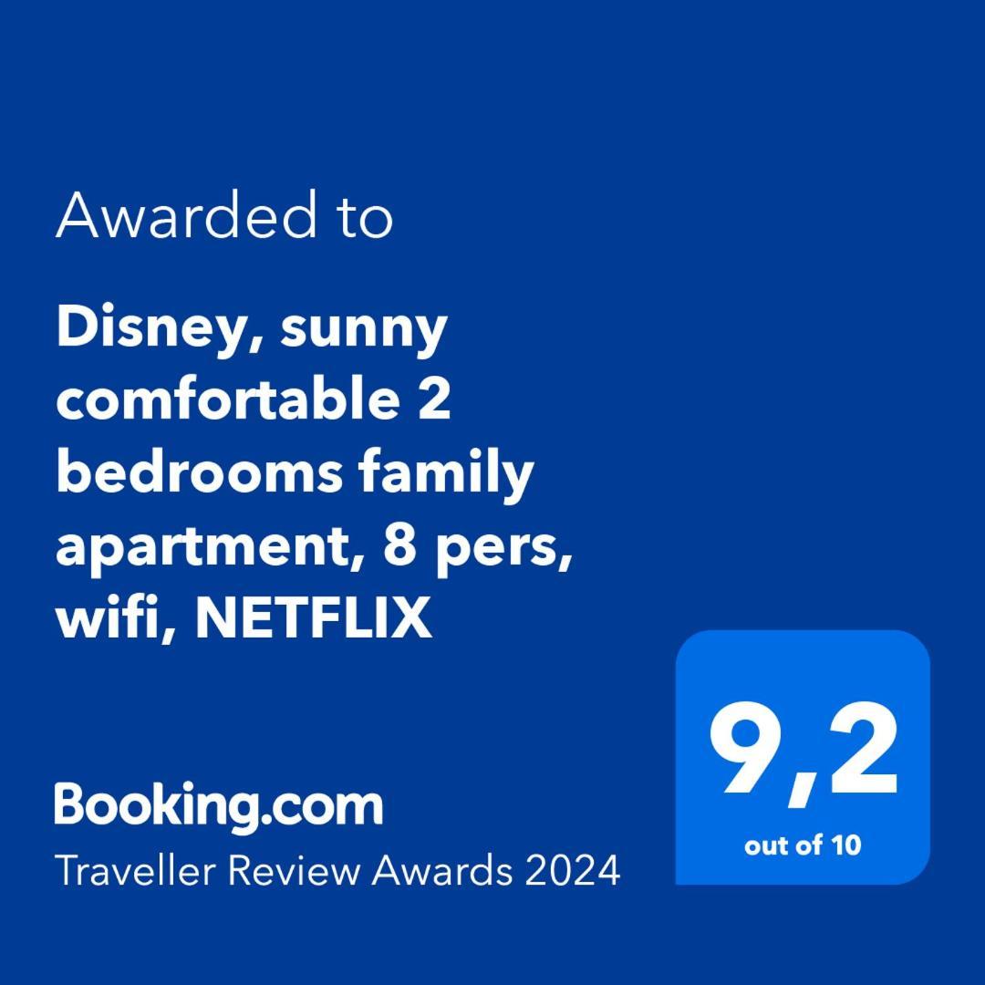 Disney, Sunny Comfortable 2 Bedrooms Family Apartment, 8 Pers, Wifi, Netflix เชสซี ภายนอก รูปภาพ